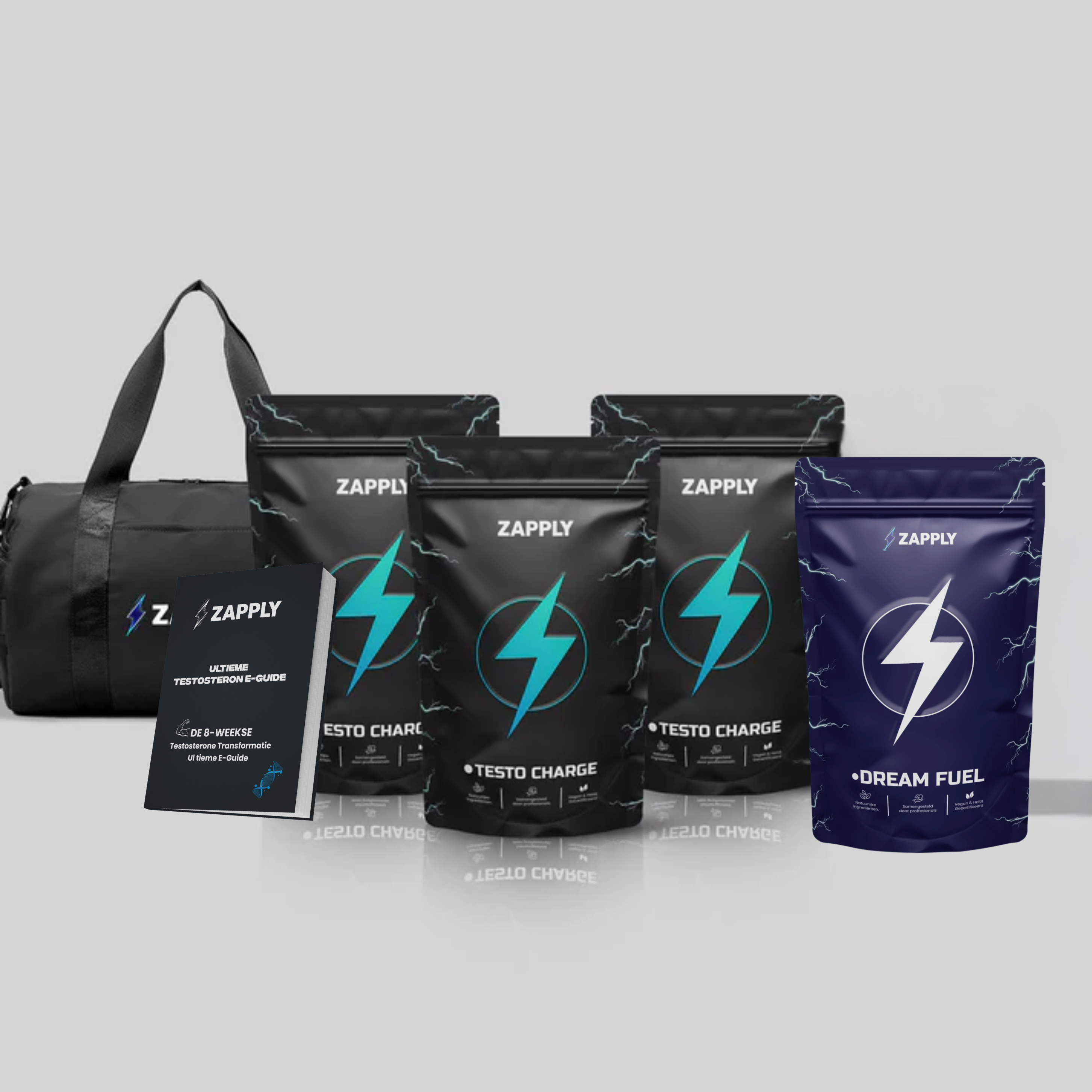 Testo Charge GYM BUNDEL - 3 Zakken + GYMTAS TAS & DREAM FUEL (GRATIS)