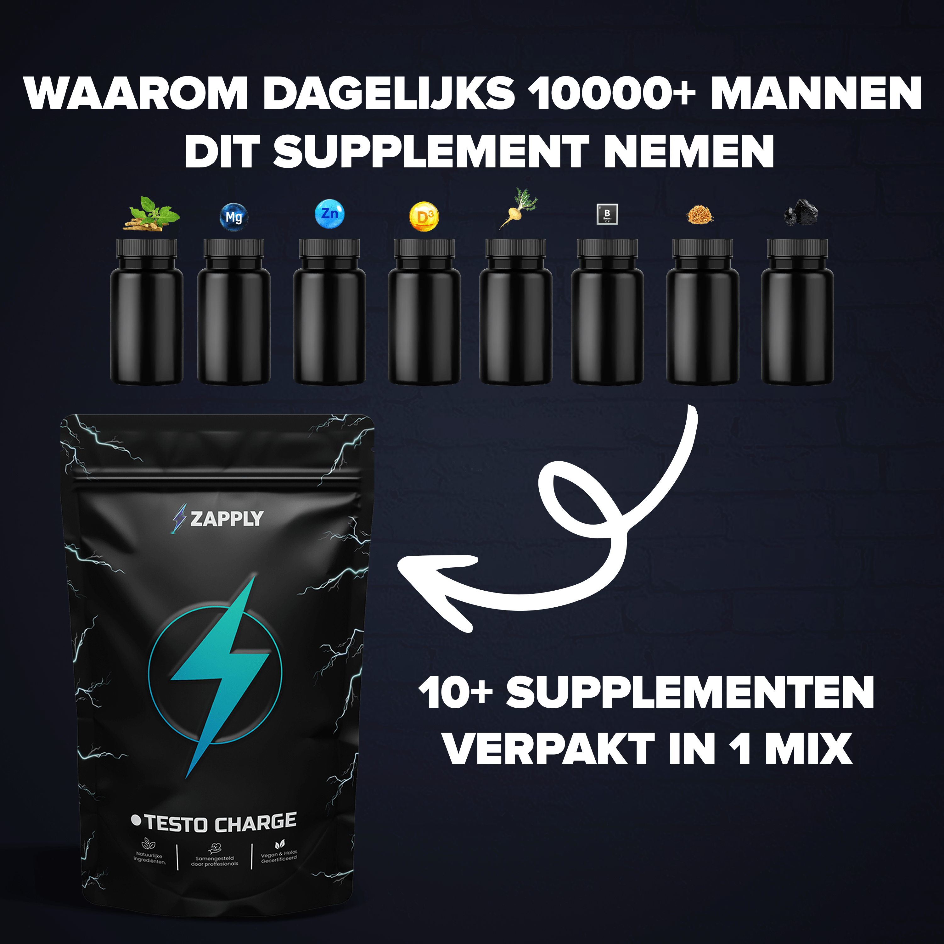 Testo Charge 90 Capsules + GRATIS E-book